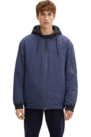 TOM TAILOR Herren Bomberjacke mit Kapuze 1032427, , L