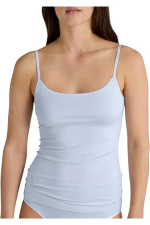 Calida Natural Comfort Spaghetti-Top Damen, aus hochwertiger Baumwolle, verstellbare Träger