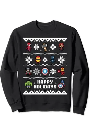 Marvel Avengers Christmas Sweater Happy Holidays Sweatshirt