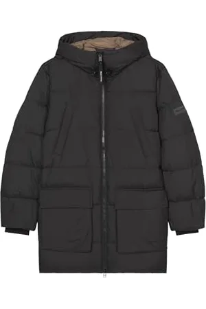 Marc O’ Polo Marc OߴPolo Herren Daunenjacke mit Kragen gefüttert, Schwarz (Black), M