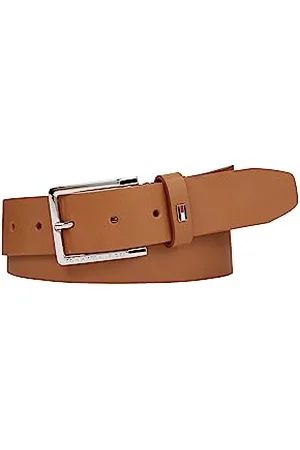Tommy Hilfiger Herren Gürtel Oliver 3,5 cm Ext Ledergürtel, Braun (Cognac), 80