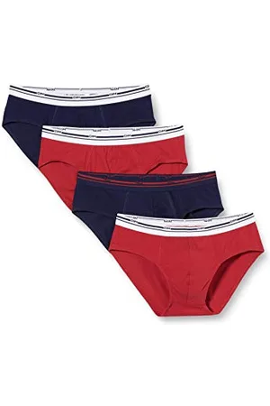 Dim Slip Mit Kontrastierendem Bund Classic Colors Herren x4, , XXL