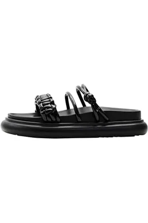 Desigual Damen Shoes_Boat_Tubular Sandal, Black, 37 EU