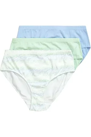 Ulla Popken Damen 3er, Midi-Briefs, Dot Wave Unterwäsche, , 42-44