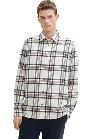 TOM TAILOR Herren Regular Fit Hemd im Karomuster, , XL