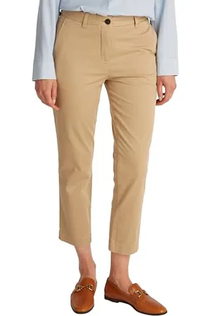 Tommy Hilfiger Damen Chino Hose Stretch Slim Knöchelfrei, , 44