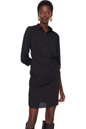 Trendyol Damen Shirt Collar Dress, , 38 EU
