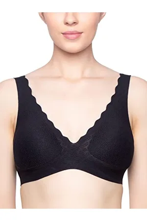 Sloggi Damen ZERO Feel Lace Bralette Bustier, Black, M