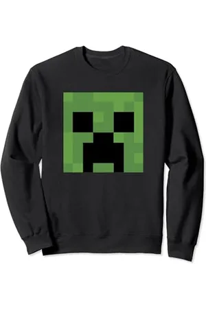 Minecraft Creeper Großes Gesicht Sweatshirt