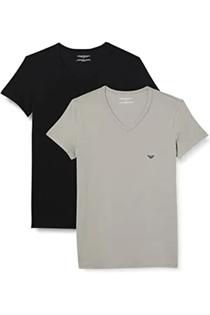 Emporio Armani Emporio Armani Herren 2-pack V Neck Essential Core Logoband T-Shirt, , S EU