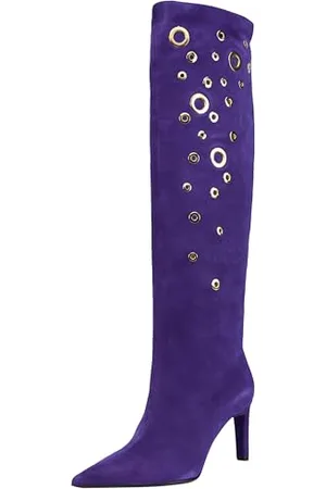 Pinko Damen Lehar Suede + OCC-Dekor Mode-Stiefel, , 35 EU