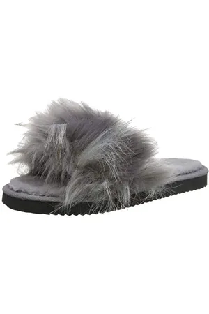 flip*flop Hairy Pool Damen Hausschuhe, Grau ( 0170), 36 EU