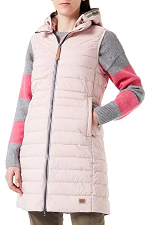 Camel Active Damen Lange Steppweste mit Kapuze womenswear-38