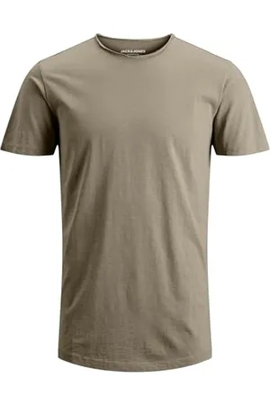 JACK & JONES JACK&JONES Basic T-Shirt Rundhals Kurzarm Jersey Baumwolle Shirt Regular Fit JJEBASHER, ,XXL