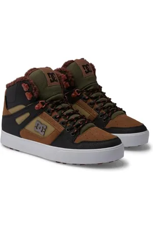 Dcshoes Herren Pure High-Top Sneaker, Brown/Brown/Green, 43 EU