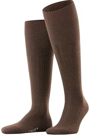 Falke Herren Kniestrümpfe Lhasa Rib M Kh Wolle Kaschmir lang einfarbig 1 Paar, , 39-42