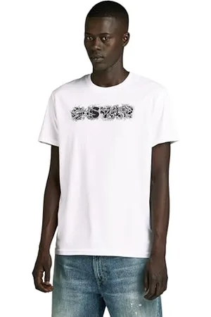 G-Star Herren Distressed Logo T-Shirt, , L
