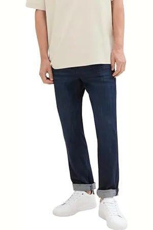 TOM TAILOR Herren Josh Regular Slim Jeans mit Stretch, Rinsed Blue Denim, 30/30
