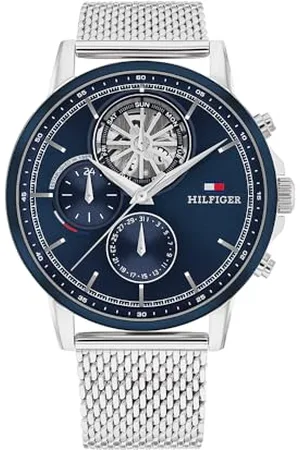 Tommy Hilfiger Multi Zifferblatt Quarz Uhr für Herren mit Edelstahlarmband Edelstahlarmband - 1710609