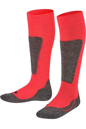 Falke Unisex Kinder Skisocken Active Ski K Kh Wolle Funktionsmaterial warm dick 1 Paar, , 23-26
