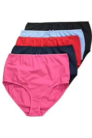 Ulla Popken Damen große Größen Übergrößen Plus Size 5er Pack, Maxi Slips