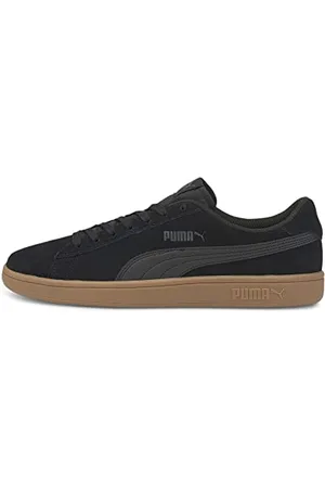 PUMA Unisex Smash v2 Low-Top, Black- Black, 42 EU
