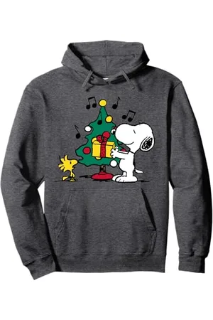 Peanuts Snoopy and Woodstock Feiertags-Weihnachtsbaum Pullover Hoodie