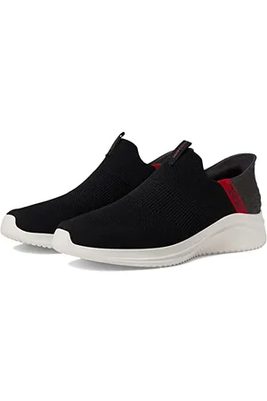 Skechers Herren Ultra Flex 3.0 Viewpoint Slip-in Slipper, Schwarz/Rot, 47.5 EU