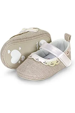 Sterntaler Baby Mädchen Ballerina Baby Babyballerina uni - Babyschuhe, Baby Ballerina Schuhe - mit rutschfester Herzchensohle - , 21/22 EU