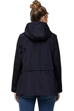 Ulla Popken Damen Spezialistin Hyprar Windbreaker Kapuze Übergangsjacke, , 42-44