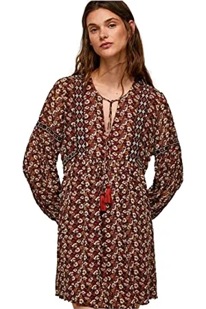 Pepe Jeans Damen Liber Dress, Red (Brick), XS
