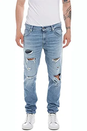 Replay Herren Jeans Mickym Slim-Fit, (Blau), 31W / 30L
