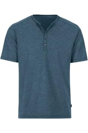 Trigema Damen T-Shirt mit Knopfleiste Deluxe Baumwolle