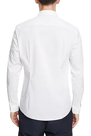 ESPRIT Collection Herren Businesshemd 998eo2f801, Weiß, XXL