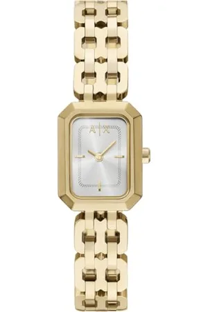 Armani Exchange Watch for Women, Quartz Movement and 27mm Case Size with Stainless Steel, Leather or Silicone Strap