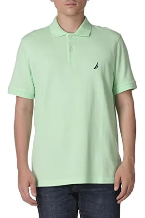 Nautica Herren Short Sleeve Solid Cotton Pique Polo Shirt Poloshirt, , Groß