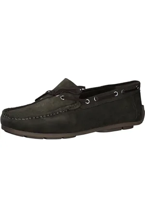 Marco Tozzi By Guido Maria Kretschmer Herren Slipper aus Leder Flach, Grün , 42 EU