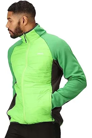 Regatta Herren Hybrid Padded Full Zip Jacket Gepolsterter Mantel, Agave Green/Ash, L