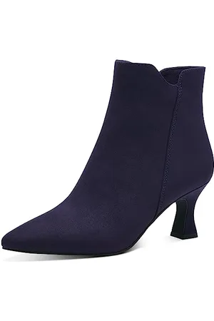 Marco Tozzi Damen Stiefeletten Spitz mit Absatz Elegant, Violett , 36