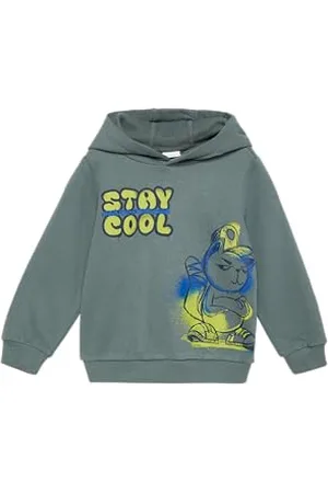 QS by s.Oliver Wärmendes Kapuzen-Sweatshirt mit Frontprint 92/98