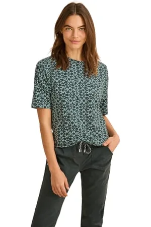 CECIL Damen B322928 T-Shirt mit Knopfdetail, , XS