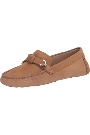 Cole Haan Damen Evelyn Bow Driver Fahrer-Slipper, Birke Beige Nubuck (Akuya), 38 EU