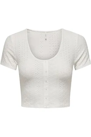 ONLY Damen Onlsandra S/S Placket Top Jrs, , S