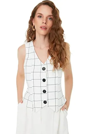 Trendyol Damen Square Vest Sweater, , 34 EU
