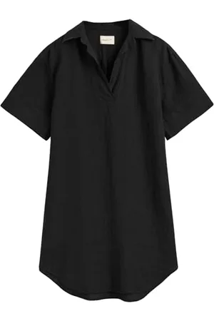 GANT Damen REL SS Linen Caftan Kleid, , 42