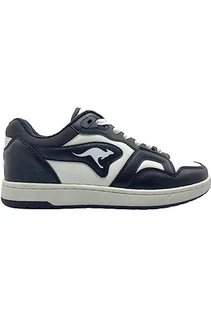 KangaROOS Unisex K-Slam Point Sneaker, Jet Black/White, 40 EU