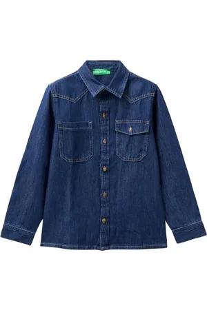 Benetton Jungen 5ad6cq02m Hemd, , L