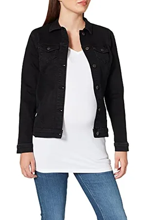 ESPRIT Damen Jacket Denim ls Umstands Indoor Weste, , 34