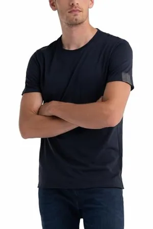 Replay Herren T-Shirt Kurzarm mit Rundhals Ausschnitt, (Blau), S
