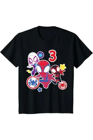 Marvel Kinder Spidey and His Amazing Friends 3 Year Old Birthday T-Shirt